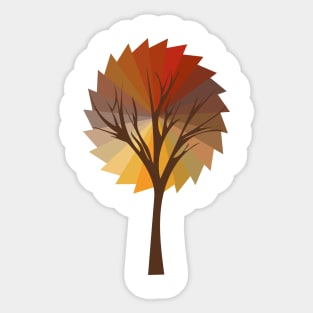 Fall tree Sticker